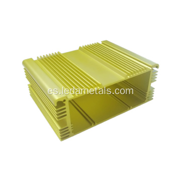 Encubres de extrusión de aluminio dorado de aluminio dorado de 130*51 mm para PCB